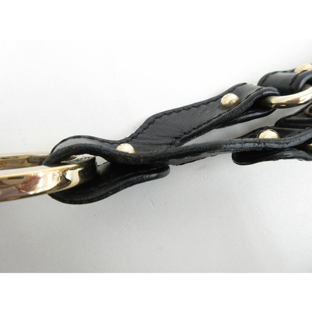 FENDI Shoulder Bag Brown Black Canvas Leather - Picture 7 of 10